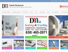 Tablet Screenshot of dekalbmechanical.com